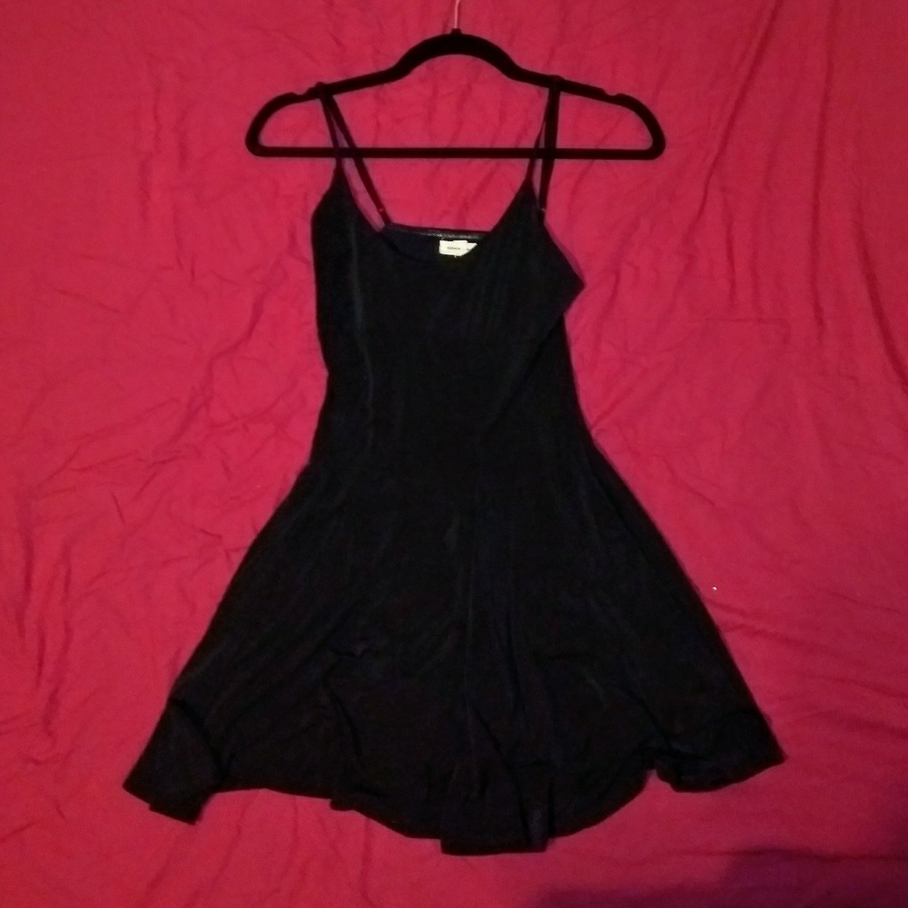 Urban Outfitters black spaghetti-strap dress